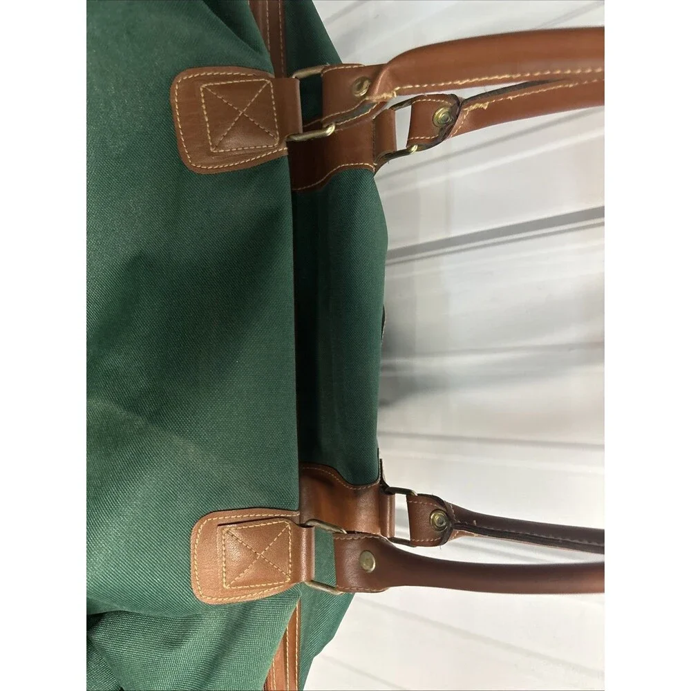 Vintage Polo Ralph Lauren Green Canvas Duffle Bag Large Fragrance Promo ‘90’s